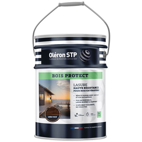 Technima Oléron Lasure Bois Protect Chêne Foncé 5l - Technima