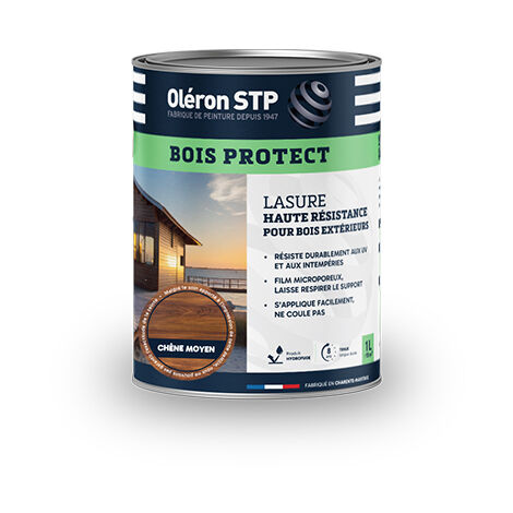 Technima Oléron Lasure Bois Protect Chêne Moyen 1l - Technima