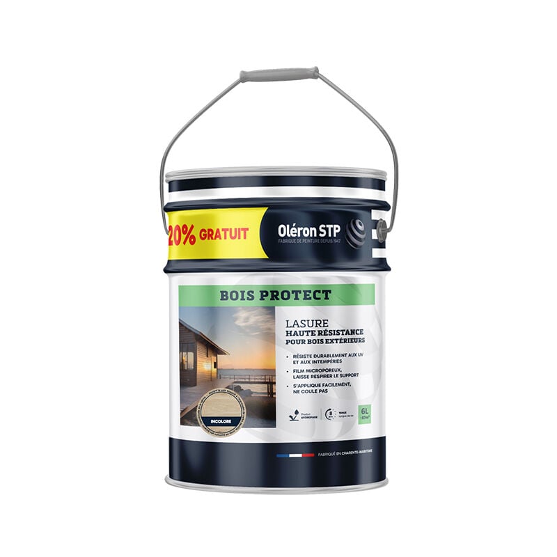 TECHNIMA Oléron Lasure Bois Protect incolore 5L+20% gratuit - TECHNIMA