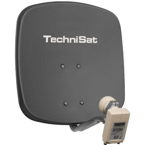 Technisat DigiDish 45 + Twin LNB Grau Sat/Installation