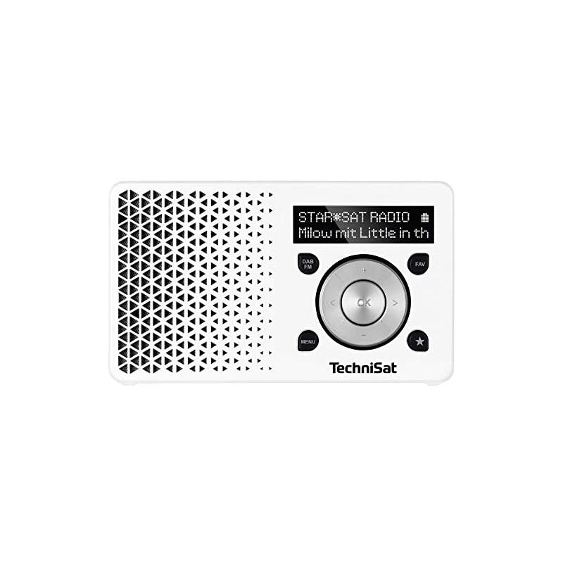 Technisat - digitradio 1 - Radio portable Dab+ avec batterie rechargeable (Dab, fm, haut-parleur, prise casque, mémoire des favoris de, écran oled,
