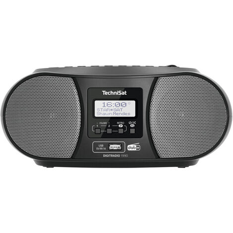 TechniSat DIGITRADIO 1990 CD-Radio DAB+, UKW AUX, Bluetooth®, CD, USB Akku-Ladefunktion, Weckfunkti