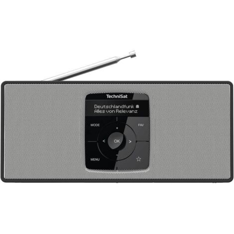 TechniSat DIGITRADIO 2 S Radio tascabile DAB+, FM Bluetooth Funzione allarme, ricaricabile Nero, Bianco