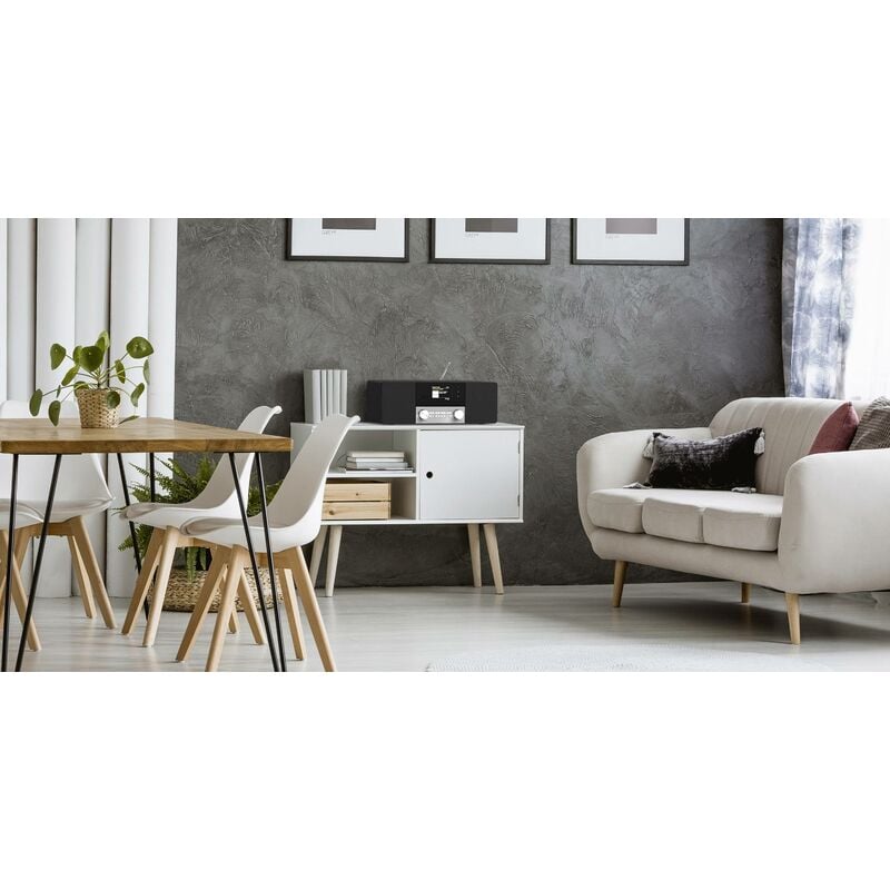 Digitradio 4 c Radio de table dab+, fm, dab Bluetooth noir, argent A146762 - Technisat