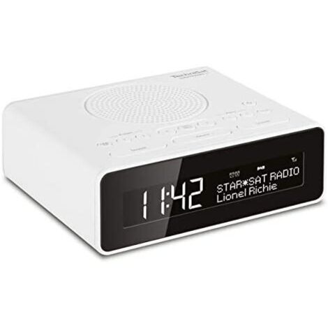 TechniSat DigitRadio 51 Radiosveglia DAB+, FM AUX Bianco