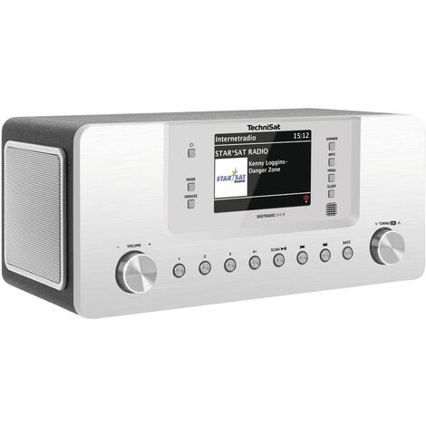 TechniSat Digitradio 574 IR Internet Tischradio DAB+, UKW AUX, Bluetooth®, Internetradio, USB   Silb