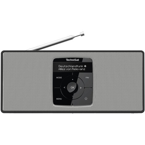 TechniSat DIGITRADIO2S Portable Digital Schwarz, Weiß
