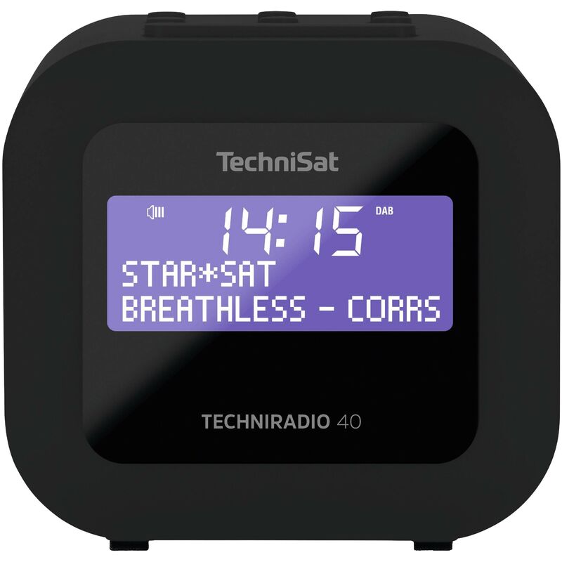 Technisat - techniradio 40 Radio de poche dab+, fm fonction réveil, avec caisson d'enceinte noir S437502