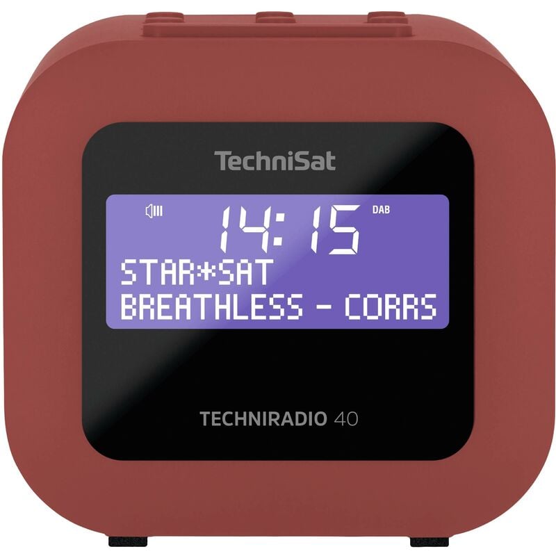 TechniSat TECHNIRADIO 40, rot Radio de poche DAB+, FM fonction réveil, avec caisson d'enceinte rouge S437292