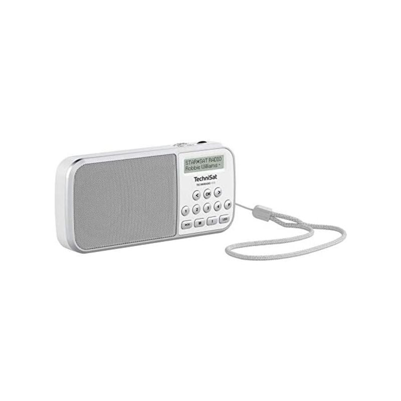 Techniradio rdr - Dab+ Portable Radio (Dab+, fm aux, usb, Flashlight), Colore White - Technisat