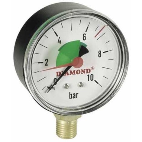 TECHNISCHES MANOMETER DURCHMESSER 63mm 0-6 bar GZ 1/4'