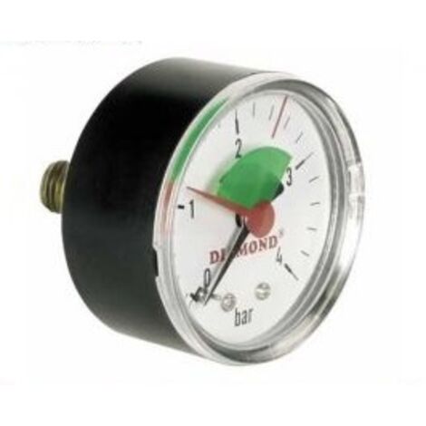 TECHNISCHES MANOMETER DURCHMESSER 63mm 0-6 bar HINTEN - MÄNNLICH 1/4