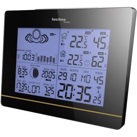 techno line WS 6750 Stazione Meteo, Nero