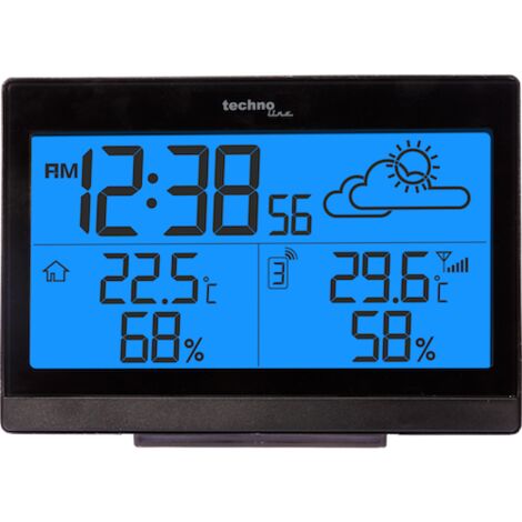 Techno Line WS 9252 WS 9252 Funk-Wetterstation  Anzahl Sensoren max. 3