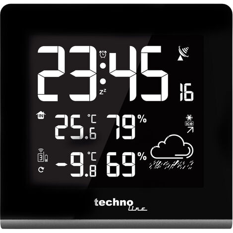 TECHNO LINE Technoline Wetterstation WS 9065 schwarz Schwarz Technoline Wetterstation 4029665090658 9065 0715150316