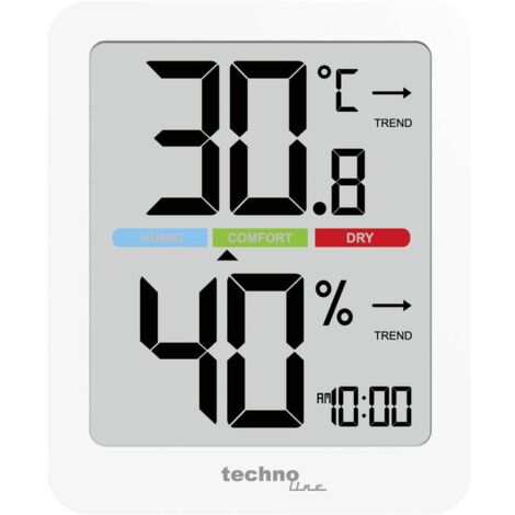 Techno Line WS9456 Termo-igrometro Bianco Compatto
