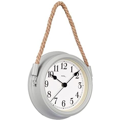 Techno Line WT 7130 Quarzo Orologio da parete 22 cm x 6.8 cm Grigio