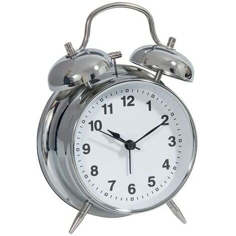 Technoline 01844 Reloj despertador analógico Acero inoxidable