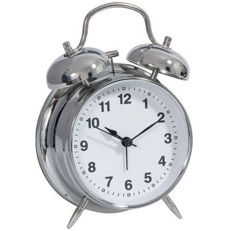 Technoline 01844 Reloj despertador analógico Acero inoxidable