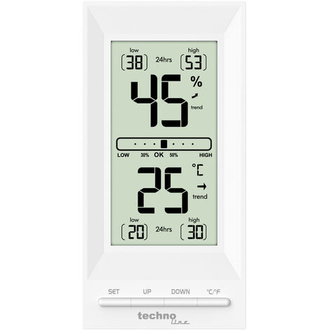 Technoline Thermo-Hygrometer WS 9129 mit Komfortanzeige tragbare Wetterstation