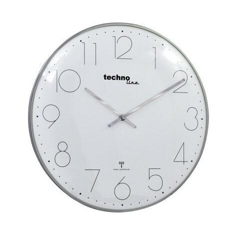 technoline Wanduhr WT 8240 chrom analog
