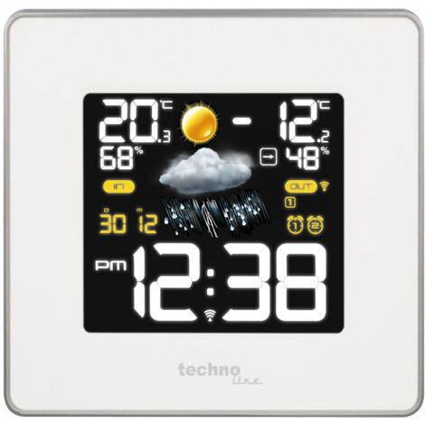 Technoline, WS 6440 Premium, Stazione meteorologica, Bianco (Weiß)