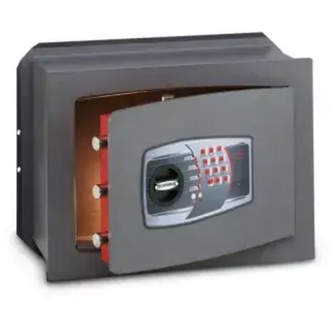 TECHNOMAX – Coffre-fort à emmurer à combinaison électronique digitale, certifié EN 14450:18-S1, 5 pênes, 21 L, 34x46x20 cm