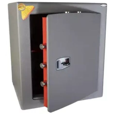 TECHNOMAX - Coffre-fort à fixer à clé, certifié EN 14450:18-S2, 7 pênes, 70 L, 49x40x40 cm