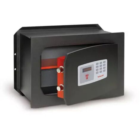 TECHNOSAFE - Coffre-fort à emmurer à combinaison électronique digitale motorisée, écran à LED, 2 pênes, 6,5L, 21x34x150 cm