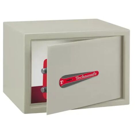 TECHNOSAFE - Coffret de sécurité à fixer à clé double panneton, 2 pênes, 17 L, 25x35x25 cm