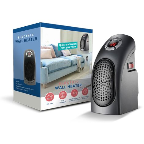 TECHNOSMART Termoventilador Eléctrico, Calefactor cerámico 400W, Mini