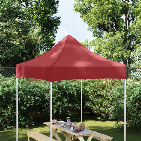 Techo de carpa para celebraciones burdeos 2x2 m 270 g/m²