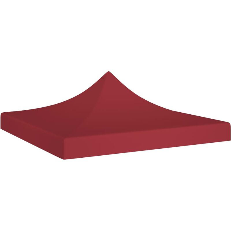 

Techo de carpa para celebraciones burdeos 3x3 m 270 g/m² - Rojo