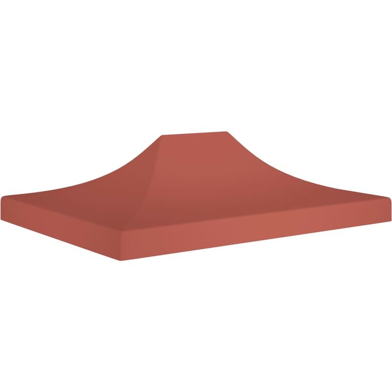 

Techo de carpa para celebraciones color terracota 4x3m 270g/m² - Rojo