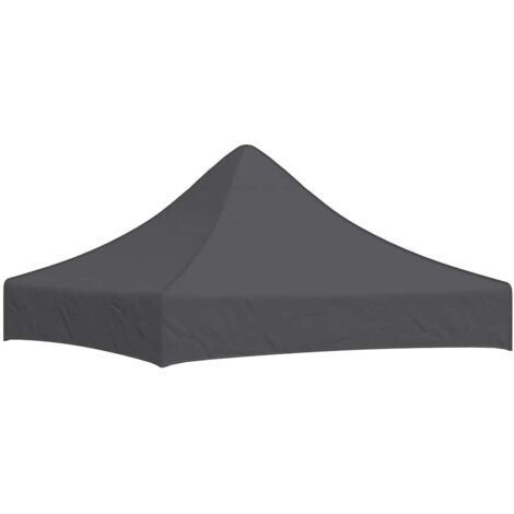 Techo de carpa para celebraciones gris antracita 2x2 m 270 g/m²