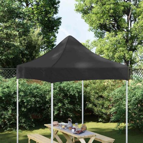 Techo de carpa para celebraciones negro 2x2 m 270 g/m²
