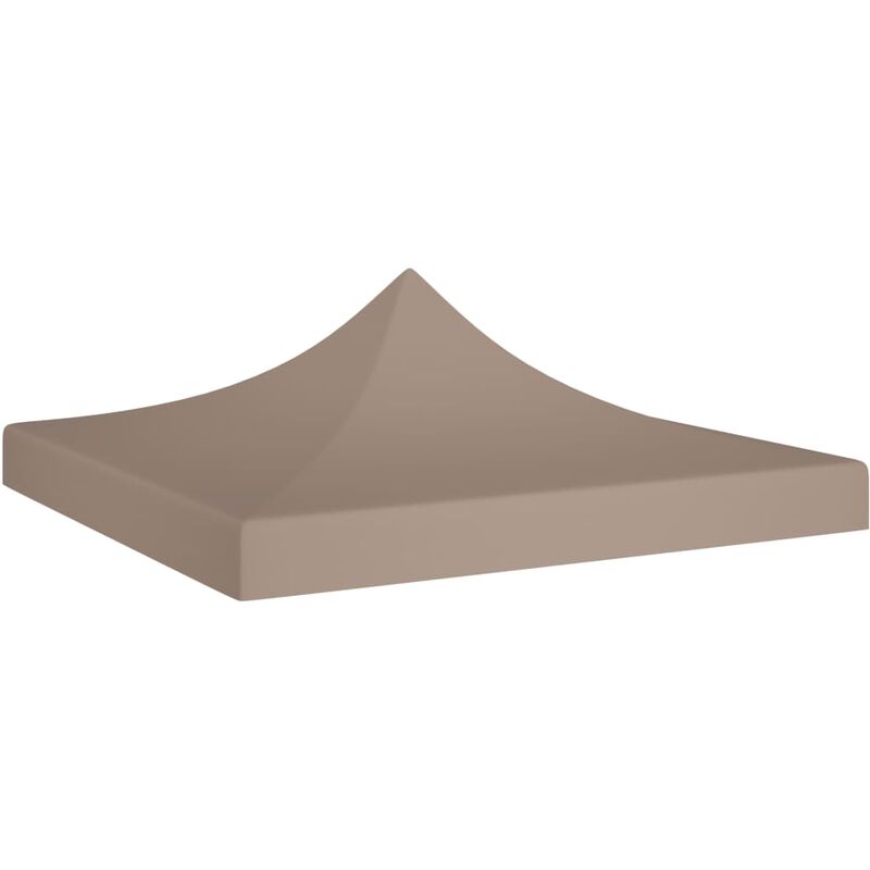

Techo de carpa para celebraciones taupé 3x3 m 270 g/m² - Gris Topo