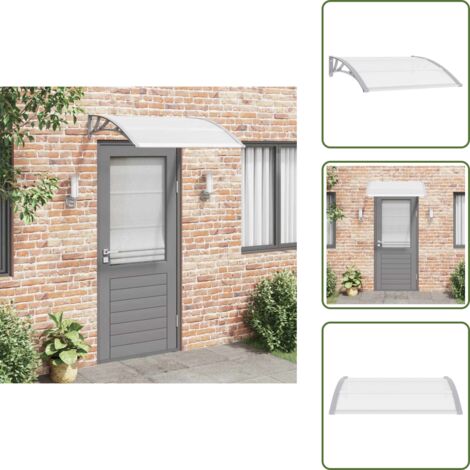 Techo de policarbonato - vidaXL Marquesina para puerta PC 120x100 cm - Marquesina para ventana