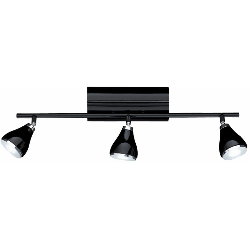 

Focos de techo LED iluminación de sala de estar lámpara de pasillo puntos negros ajustables WOFI 7803.03.60.0000