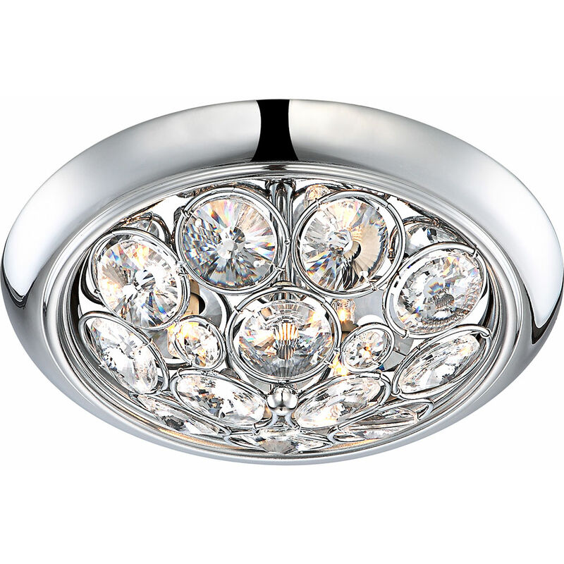 

techo moderna lámpara de cristal cromo K9 clara CELIA 46632-3D - Globo
