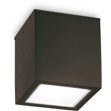 Plafoniera led soffitto lika pl 12w 3000k nero ideal lux 