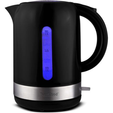 Techwood Bouilloire Electrique, 2200 W, 1.7 L, Noire TB-1776