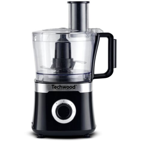 Techwood Robot Multifunzione TRO-6856 800 W, Nero, Acciaio Inossidabile, 2 velocità, Multicolore