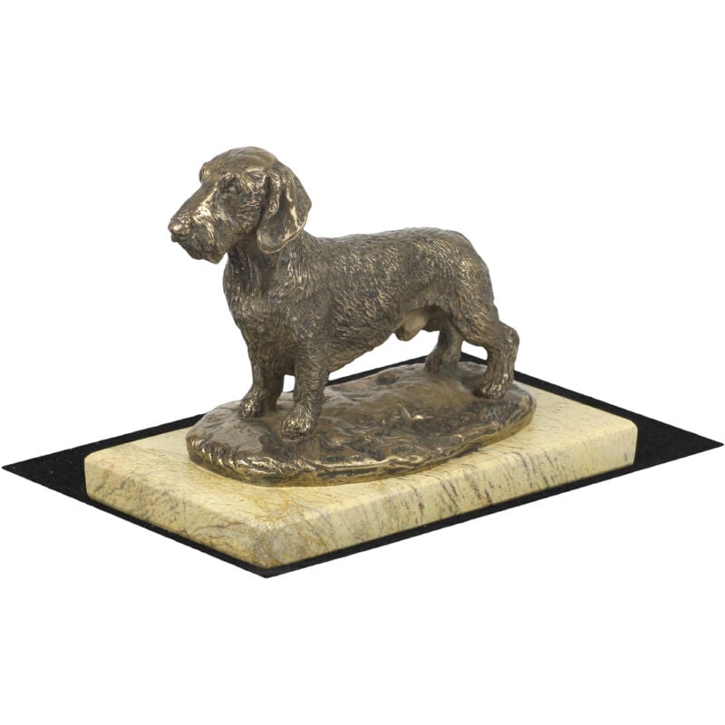 Teckel à poil dur - statuette de chien, silhouette de chien, trophée pour une exposition canine par Art-Dog