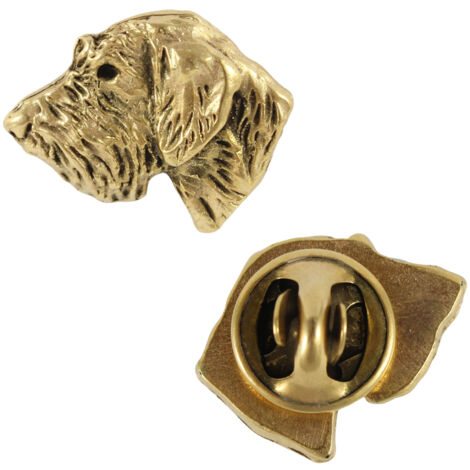 Broche Chien En Plaqué Or - Belle Pièce D'occasion, En Très Bon état