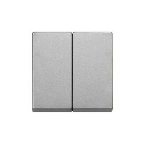 Tecla doble Aluminio SCHNEIDER MTN433560