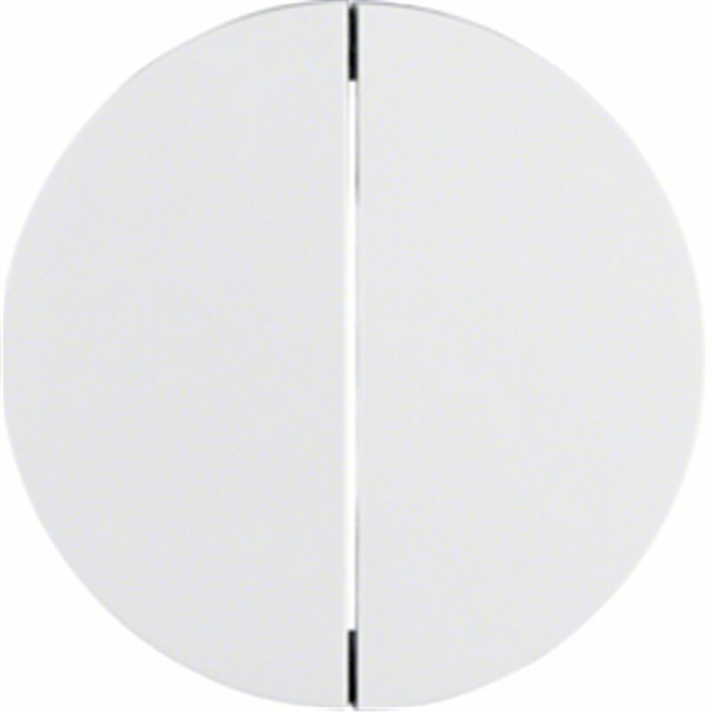 

Tecla doble Berker by Hager 16232089 Blanco Brillo