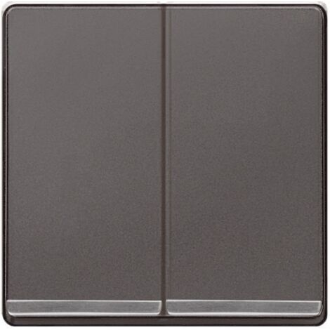 Tecla doble decorada en cromo bronce en carbono  Siemens Delta MIRO 5TG62701CC00
