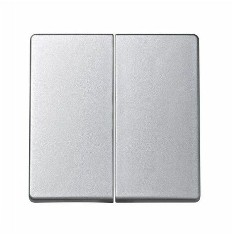 Tecla doble interruptor ALUMINIO Simon 73 Loft 73026-63