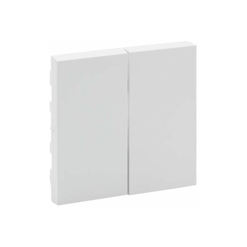 

Tecla doble interruptor - conmutador blanco Legrand Niloe Step 864105